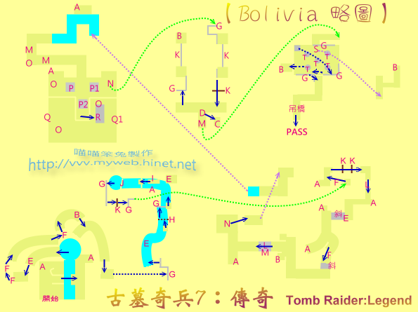 古墓奇兵7:傳奇 Tomb Raider Legend～Bolivia 略圖