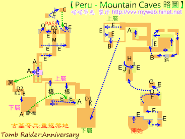 古墓奇兵:重返禁地 Tomb Raider:Anniversary～Peru - Mountain Caves 略圖